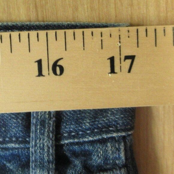 OLD NAVY The Diva Cut Off Denim Shorts Womens Size 8 Palm Trees Tropical Jeans - Picture 12 of 12